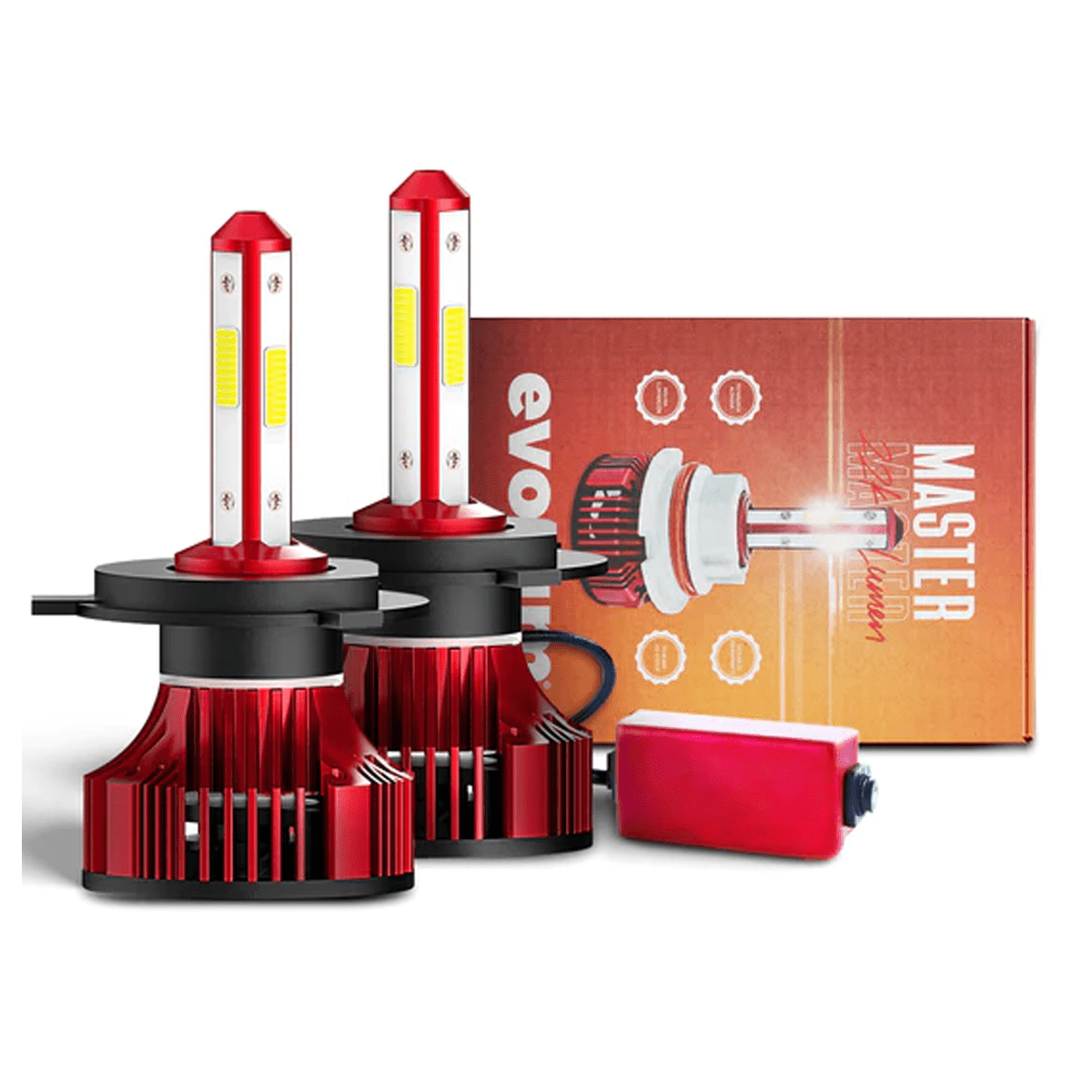 F4H4 - EVOLUM LED H4 MASTER 22000 LM 6500K CHIP COB CANBUS
