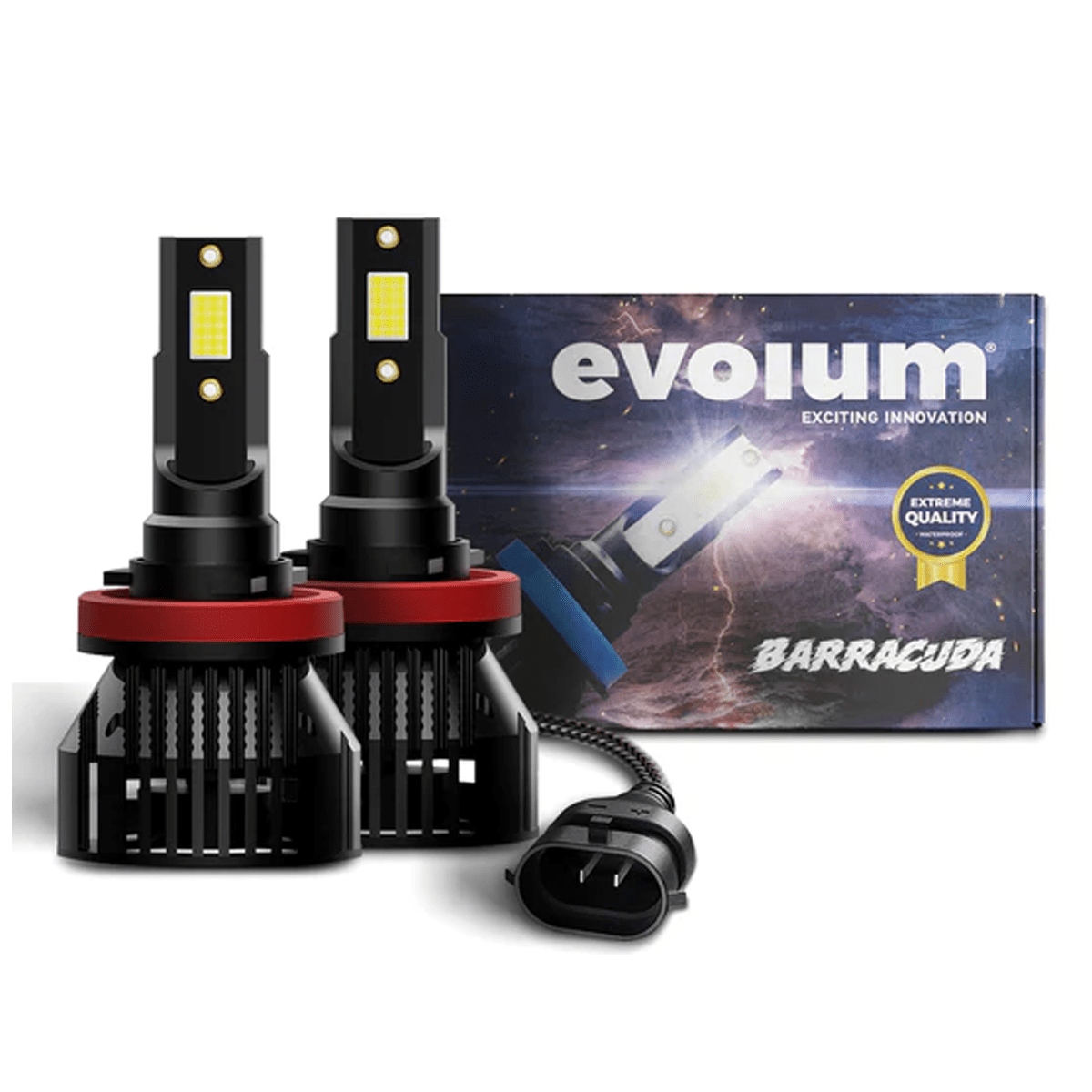 B5H11 - EVOLUM LED H11 BARRACUDA 11000 LM 6500K CHIP COB CANBUS