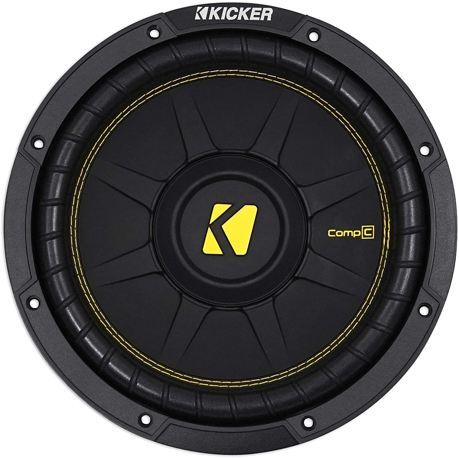 CD104 - KICKER SUBWOOFER 10 COMP C COSTURA AMARILLA