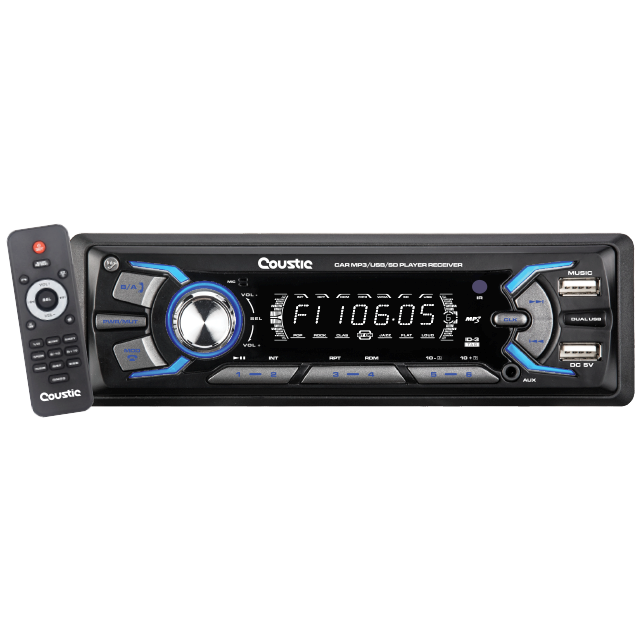 SOLAR150 - ATOMIC ESTEREO 1 DIN BLUETOOTH USB AUX 2 USB