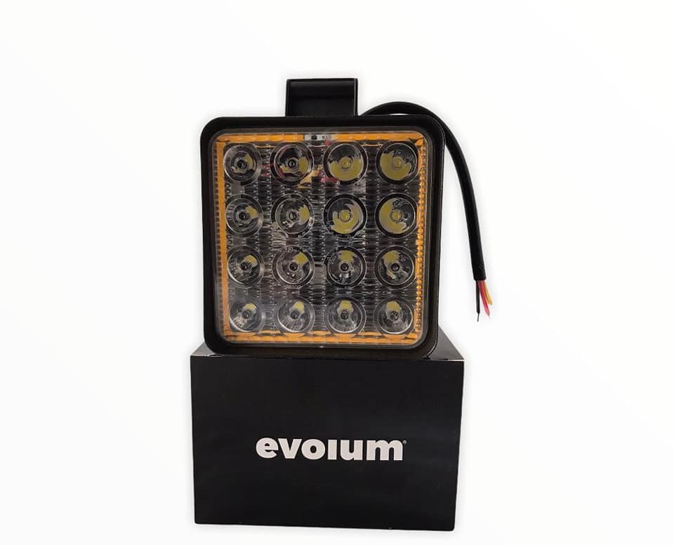 LFL-370 - IOL PAR FAROS 1 LED 20W BLANCO AMBAR CUADRADO