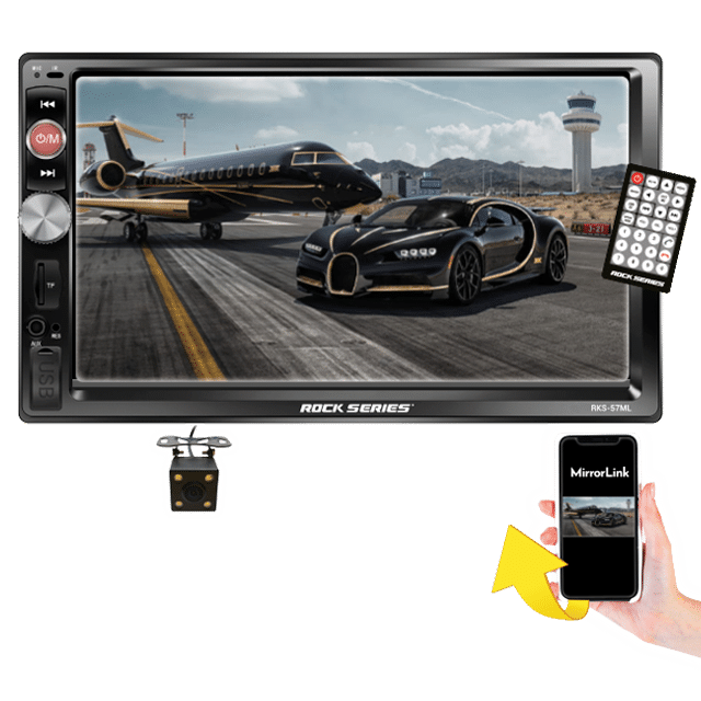 RKS-57ML - ROCK SERIES PANTALLA 7” MIRROR LINK BLUETOOTH