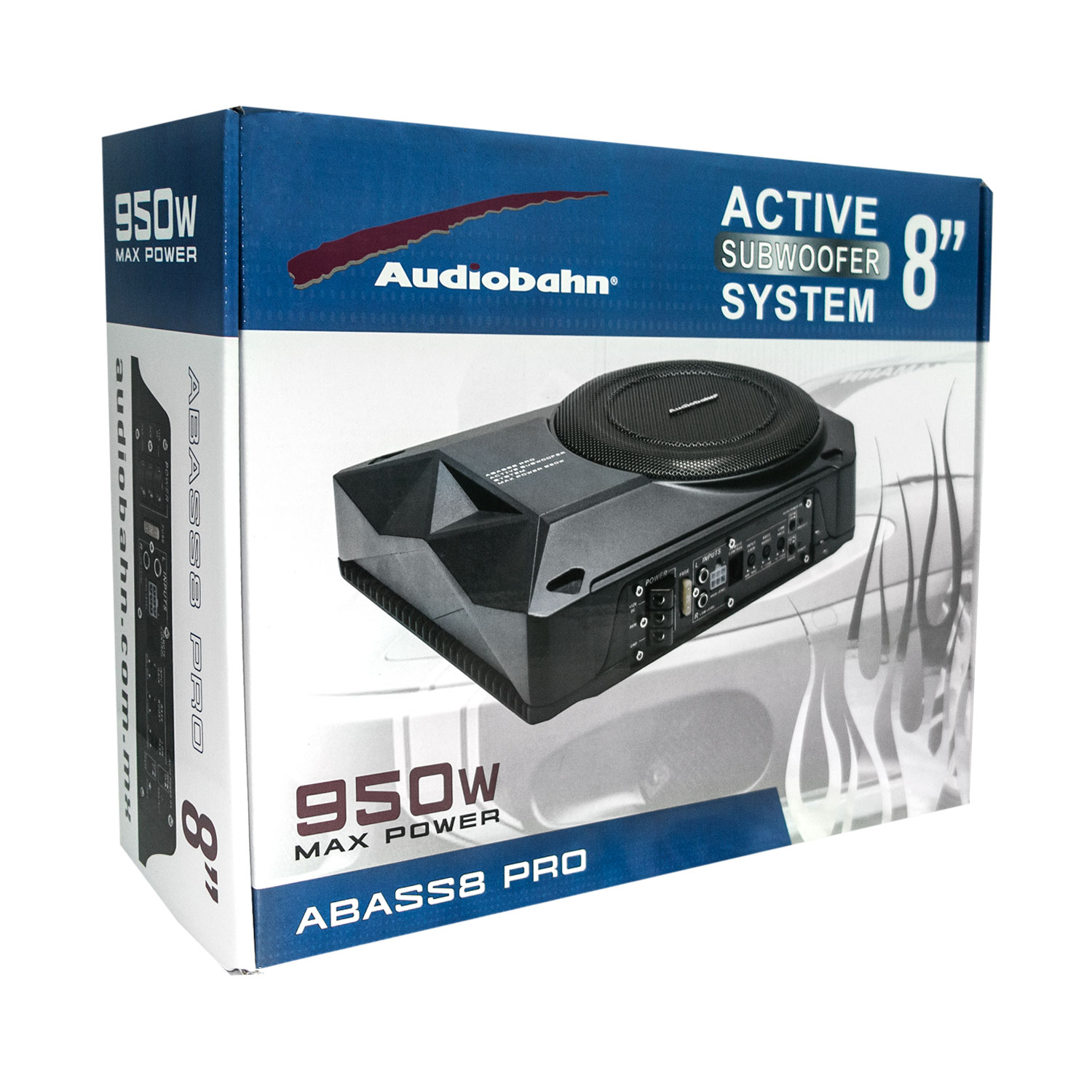 ABASS8PRO - AUDIOBAHN SUBWOOFER AMPLIFICADO 8" 950W 125W RMS