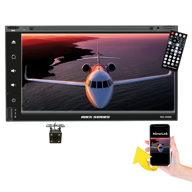 RKS-4500D - ROCK SERIES 2 DIN MIRROR LINK DVD BT USB AUX