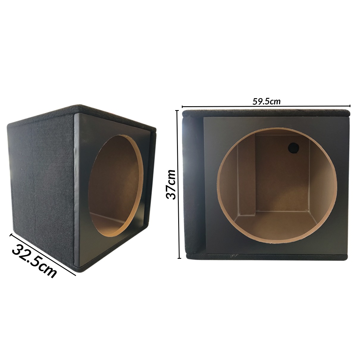 1X12CUBO - CAJA PARA SUBWOOFER 12" 40X34X32