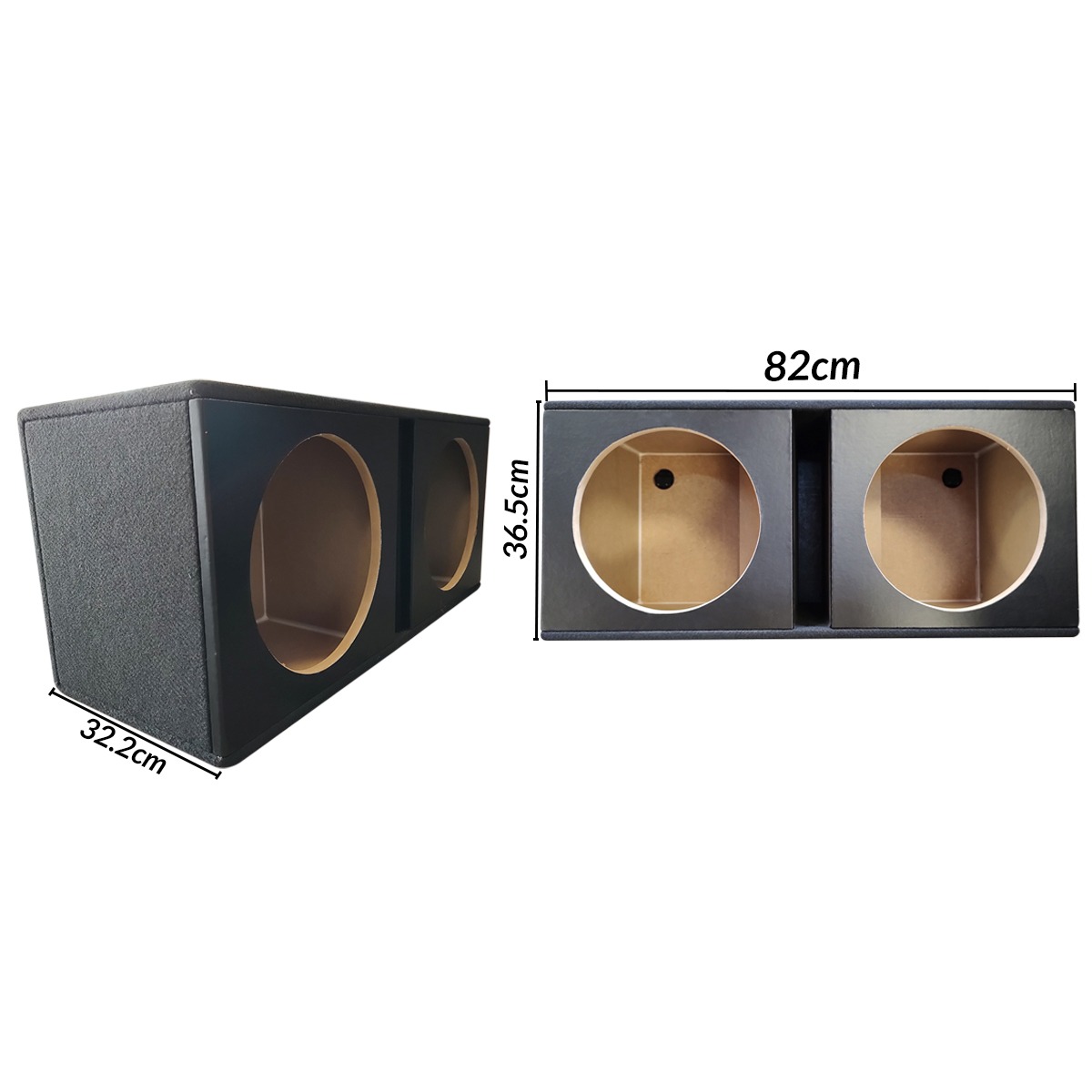 2X12MD - CAJA PARA 2 SUBWOOFER 12"