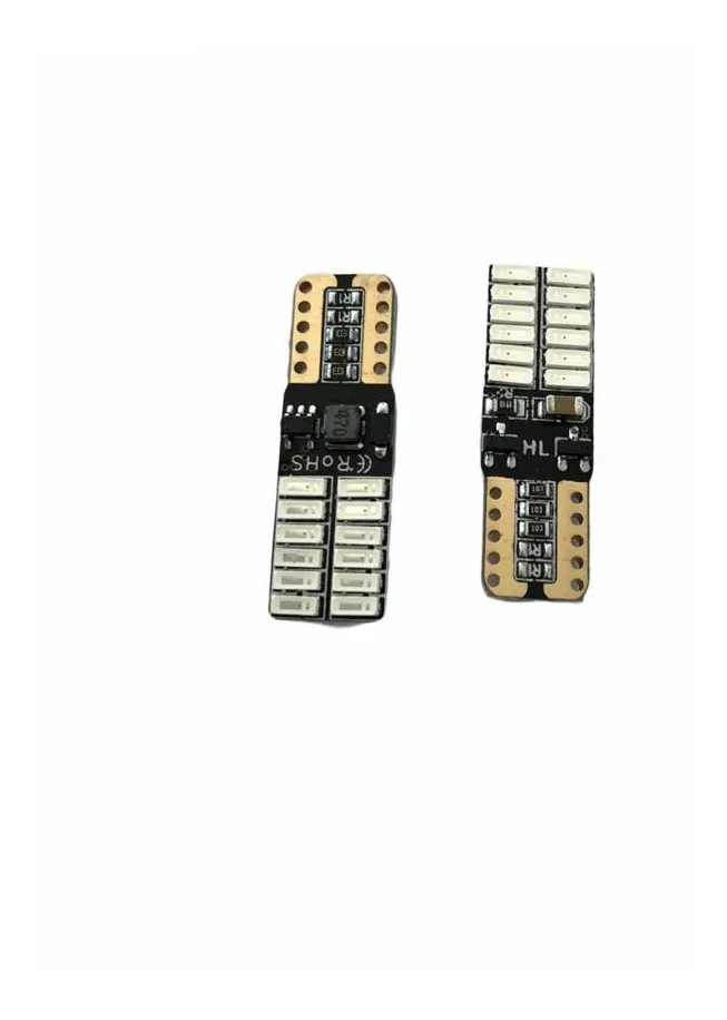 T10-24SMD-4014-R-CANBUS - EVOLUM PAR FOCOS T10 ROJO CANBUS