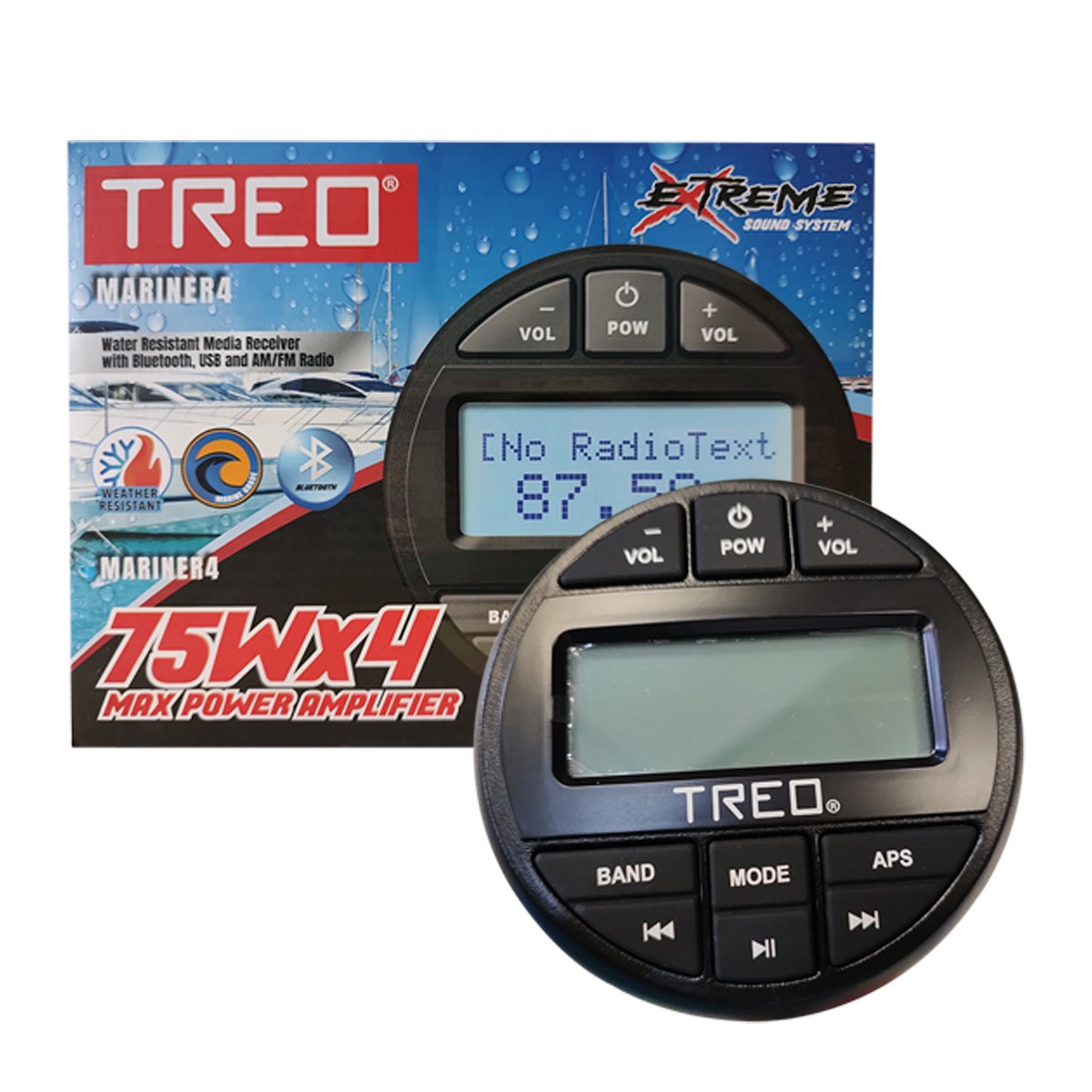 AQUATICBT-HDPRO - TREO RECEPTOR DE BLUETOOTH MARINO