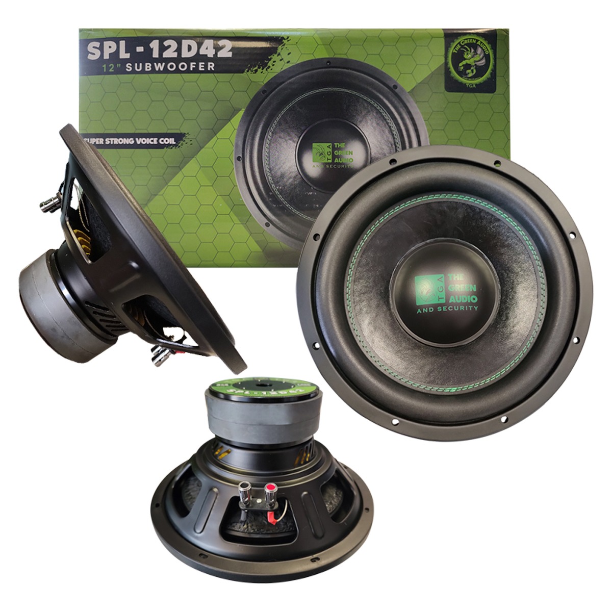TGA-12D4 - GREEN AUDIO SUBWOOFER DE 12" 1200W MAX 600W RMS 4 OHMS