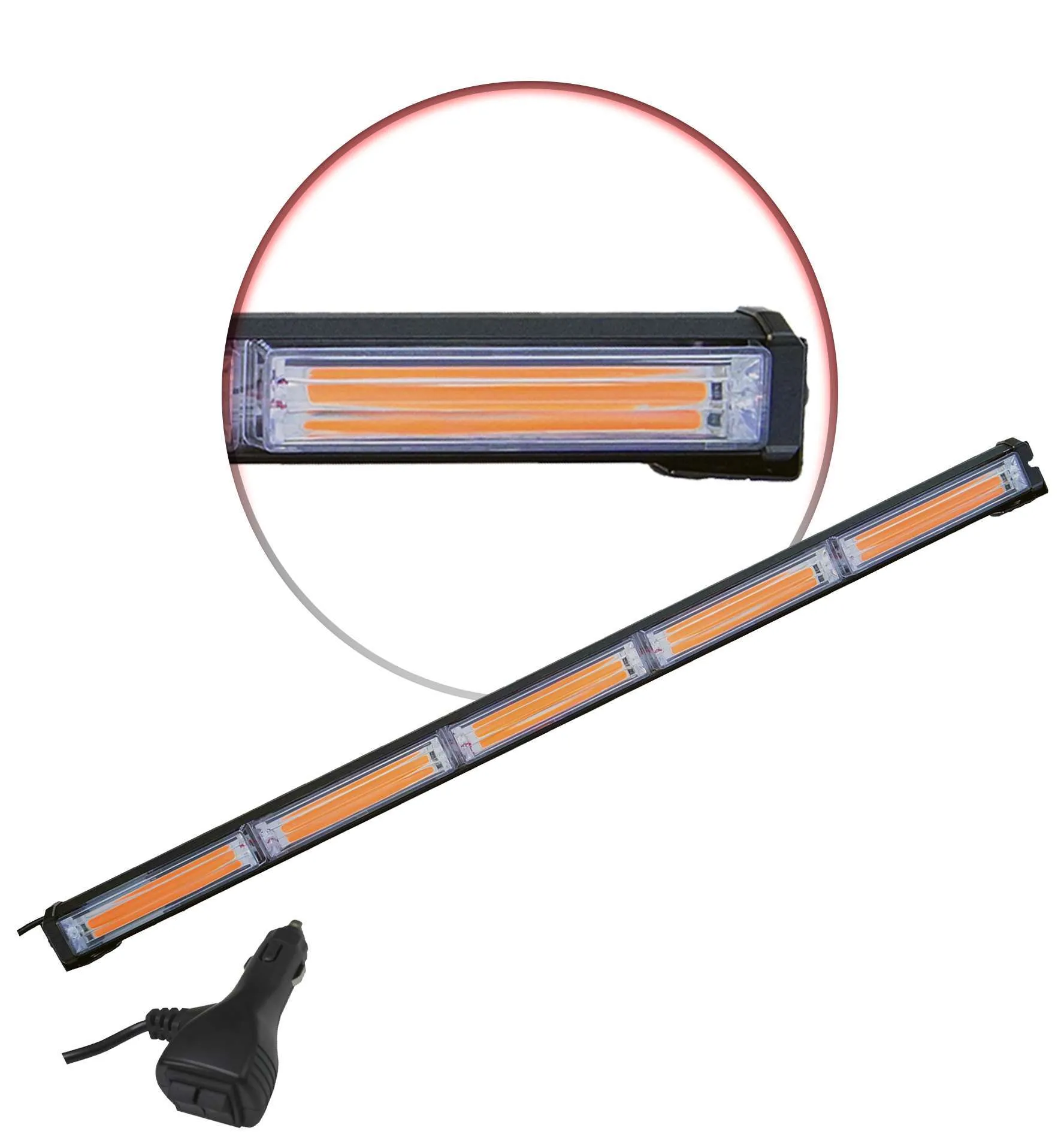 GBL-0048 - IMLOYA CODIGO ESTROBO 5 PANEL AMBAR 29"