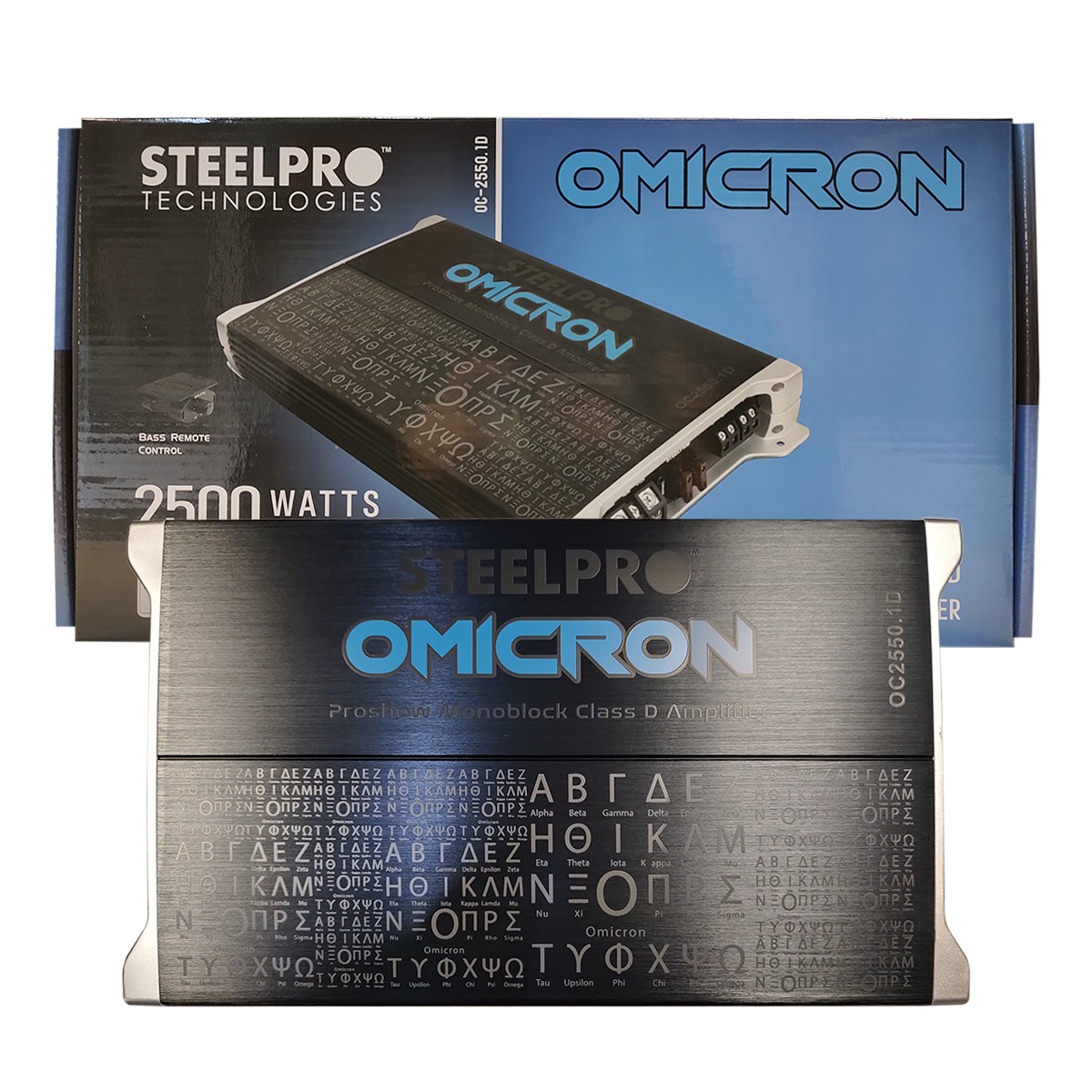 OC-2550.1D - STEELPRO OMICRON AMPLIFICADOR 1 CANAL 2500W MAX CLASE D