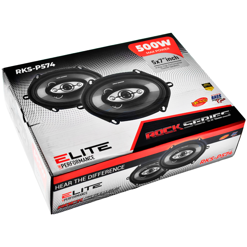 RKS-574PRS - ROCK SERIES PAR BOCINAS 5x7” 4 VÍAS 550W MAX