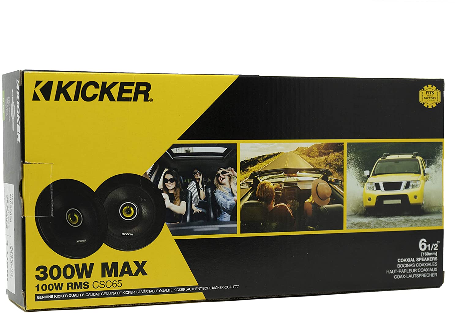 DSC504 - KICKER PAR DE BOCINAS 5.25” 2 VÍAS 200W 4 OHMS