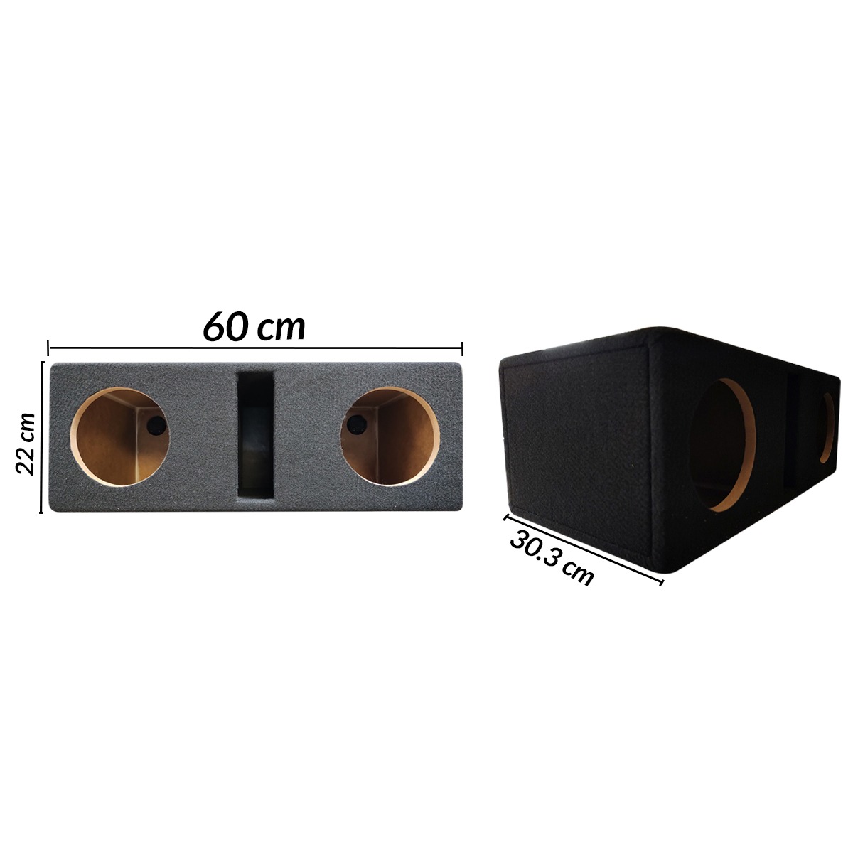 2X65MD - CAJA PARA 2 SUBWOOFER 6.5"