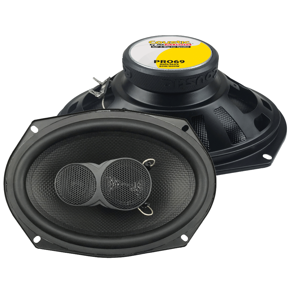 PRO69 - COUSTIC PAR DE BOCINAS COXIAL 3 VIAS DE 6X9" 800W MAX 4 OHMS