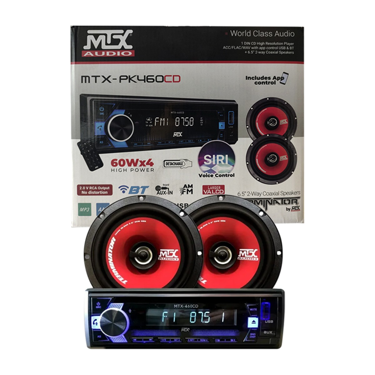 MTX-PK460CD - MTX PKT ESTÉREO CD BT + BOCINAS 6.5”