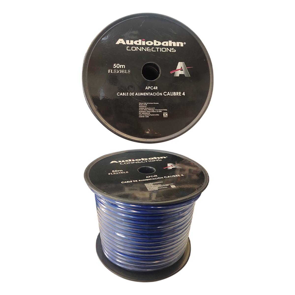 APC8R - AUDIOBAHN ROLLO DE CABLE CAL. 8 DE CORRIENTE 50 METROS