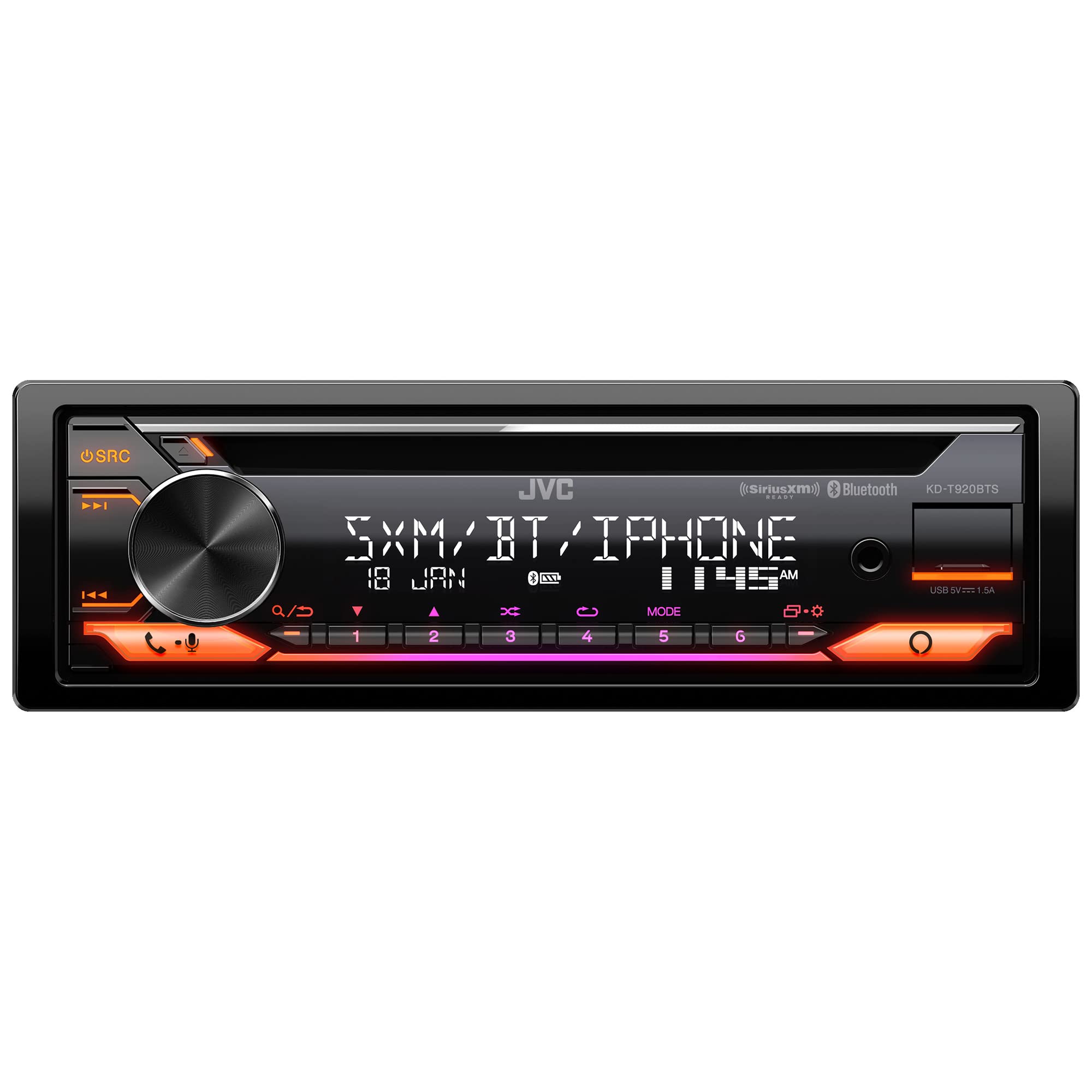 KW-V250BT - JVC ESTEREO 2 DIN BLUETOOTH USB AUX CON REPRODUCTOR DVD