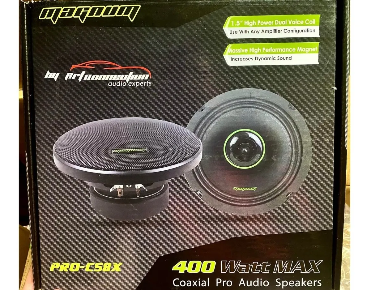 PRO-CS8X - MAGNUM MEDIO RANGO DE 8" CON DRIVER 200W RMS 400W MAX 2 VIAS