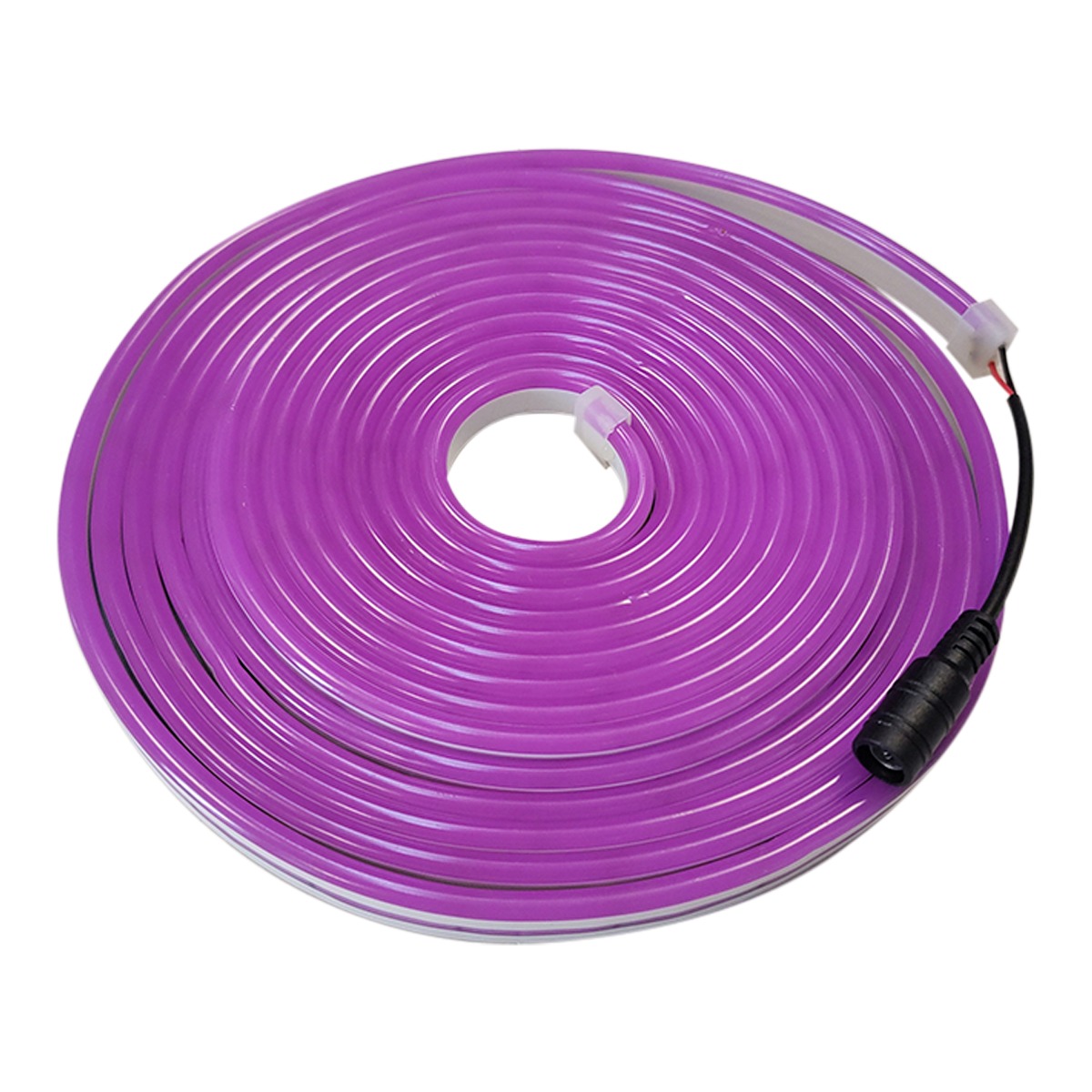 T2835PU - TIRA NEON FLEXIBLE 5 METROS MORADA