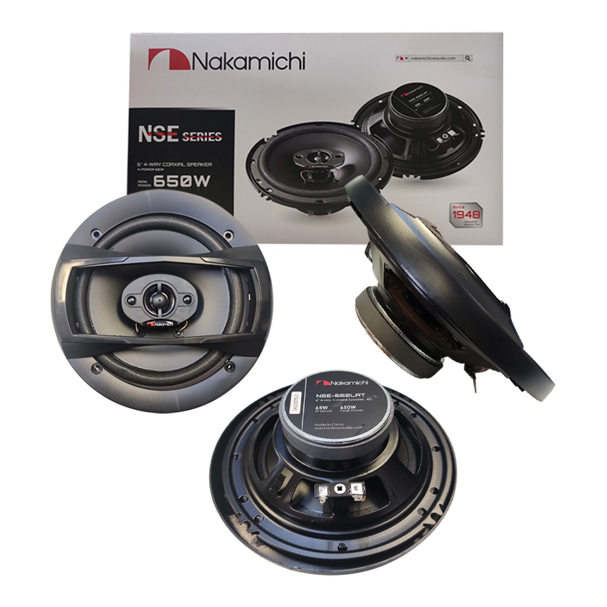 NSE-652LAT - NAKAMICHI BOCINAS 6" 65W RMS 650W MAX 4 OHMS