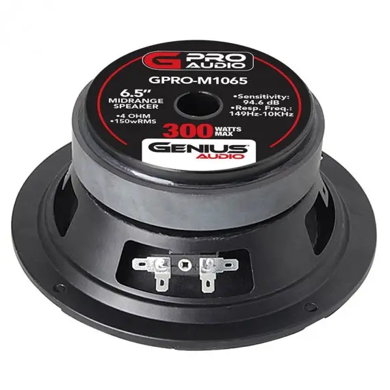 GPRO-M1065 - GENIUS MEDIO RANGO 6.5" 300W MAX 4 OHMS 150W RMS