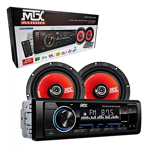 MTX-PK250BTS - MTX PKT ESTÉREO BT + BOCINAS 6.5”