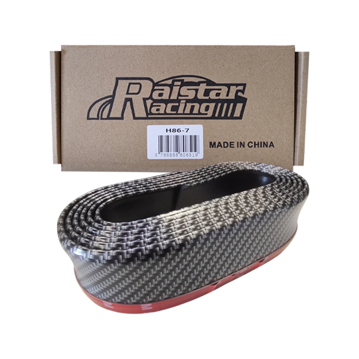 H86-7 - RAISTAR RACING SPOILER FRONTAL FIBRA DE CARBONO 2.5 METROS