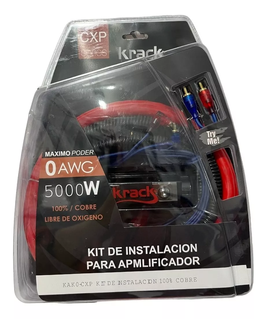 KAK0-CXP - KRACK KIT DE INSTALACION CALIBRE 0 100% COBRE