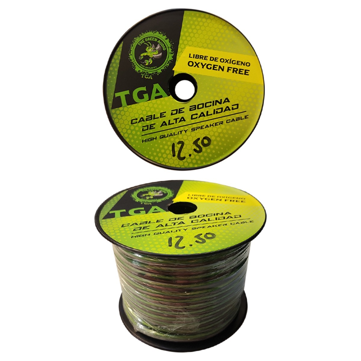 GA-12.50 - GREEN AUDIO ROLLO DE CABLE PARA BOCINA CALIBRE 12 DE 50 METROS