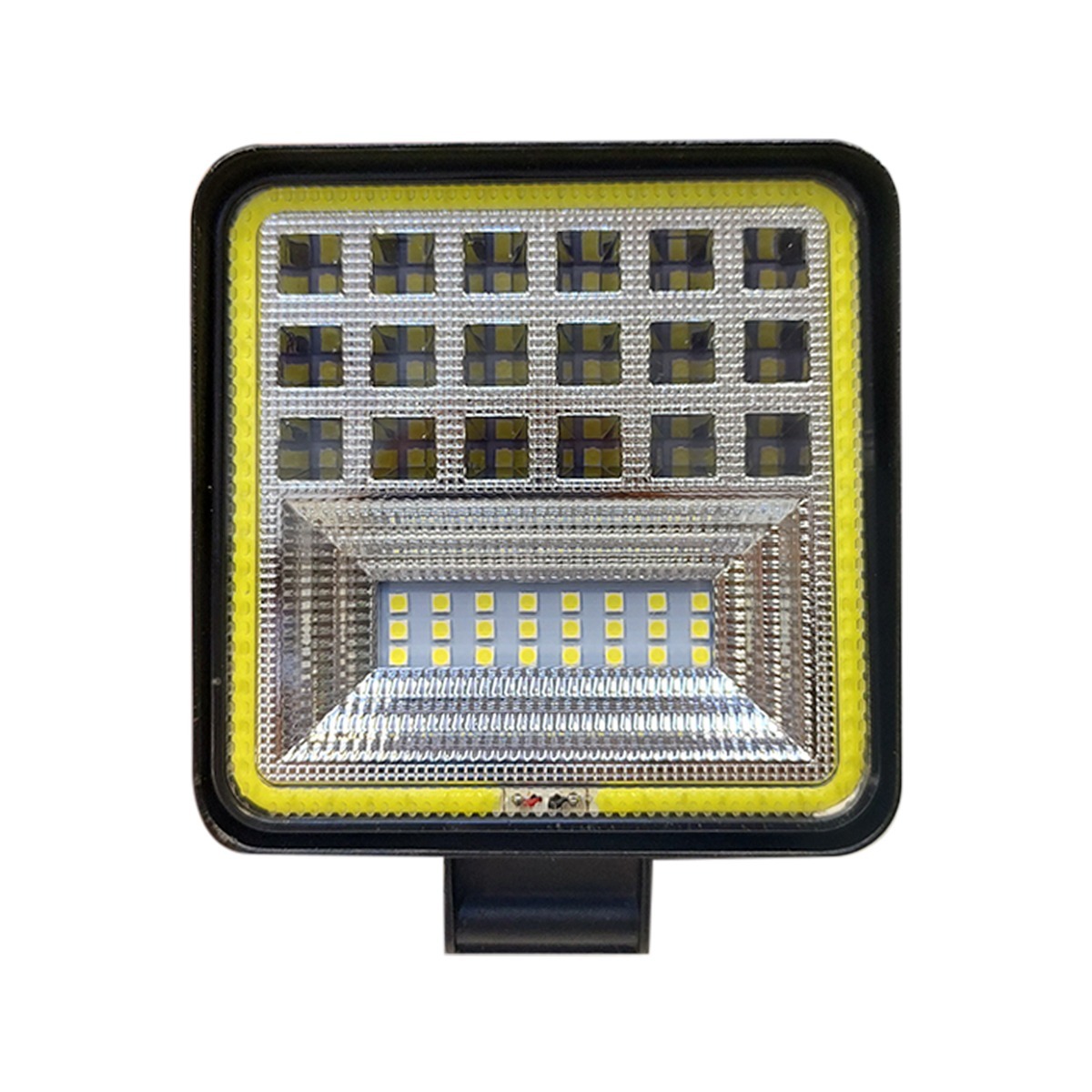 EVO-5063-Y - EVOLUM FARO CUADRADO 42 LEDS 28MM AMARILLO