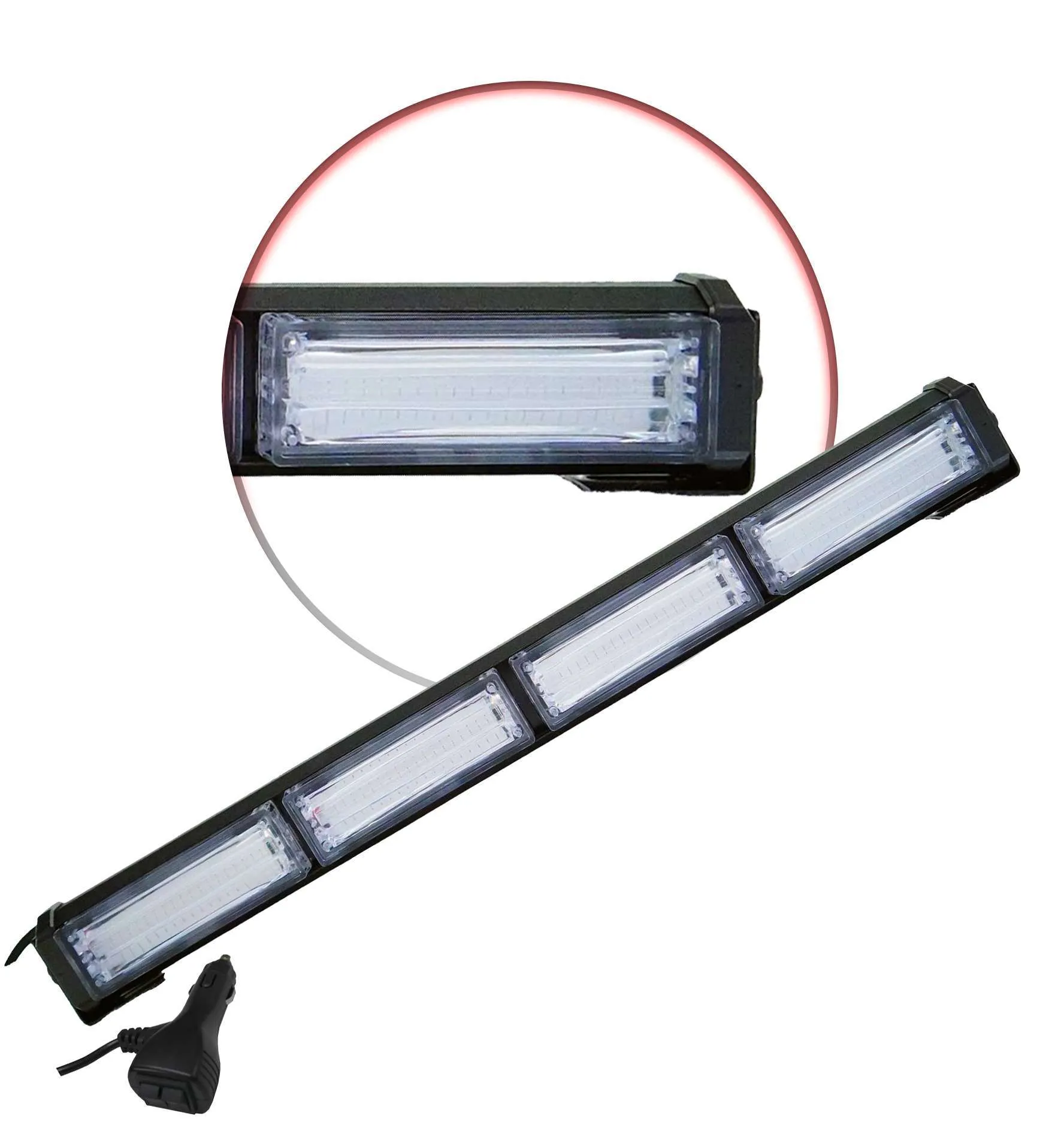 GBL-0060 - IMLOYA CODIGO ESTROBO 4 PANEL AZUL/ROJO 17"