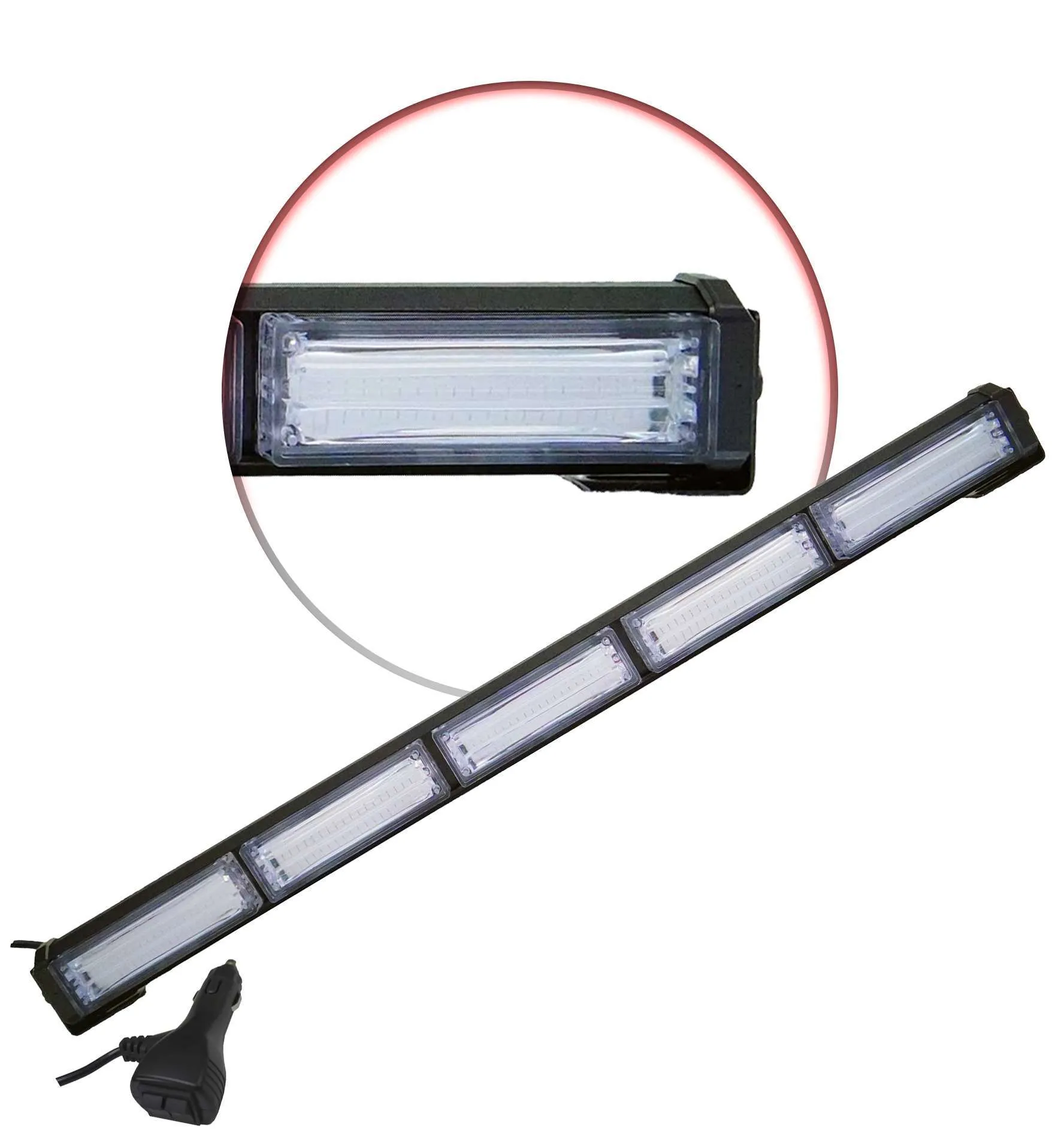 GBL-0063 - IMLOYA BARRA LED 5 PANELES AZUL/ROJO 22"
