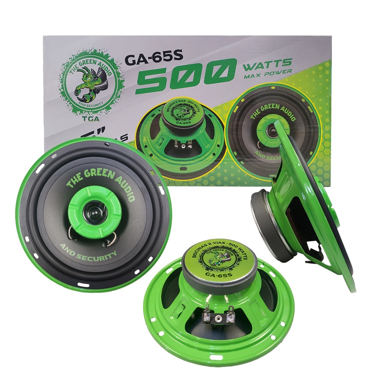 GA-65S - THE GREEN AUDIO PAR DE BOCINAS DE 6.5" SIN REJILLA 500W MAX