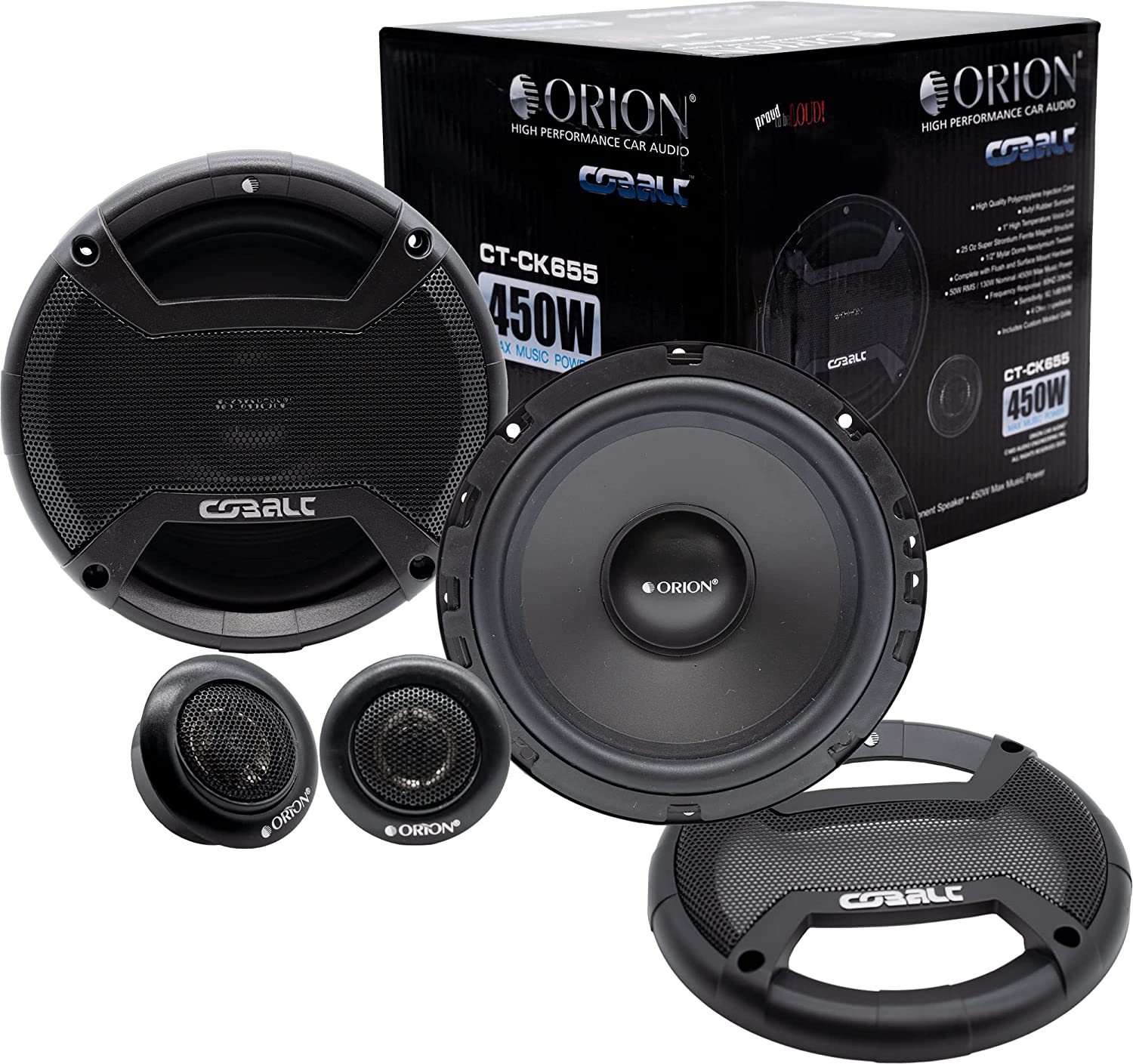 CT-CK655 - ORION COMPONENTE DE 6..5" 2 VIAS 50W RMS 450W MAX 4 OHMS