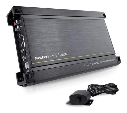 NANO2500 - STEELPRO AMPLIFICADOR NANO 1 CANAL 2500W MAX CLASE D