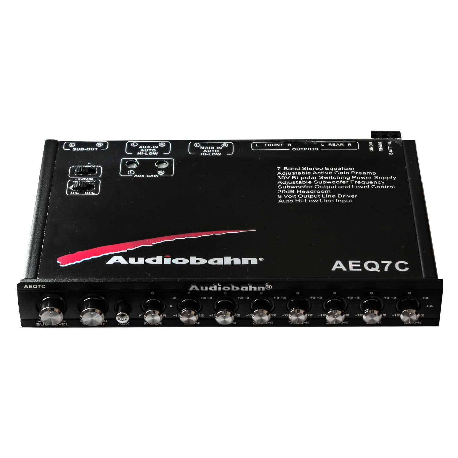EQ-70020PR - CARBON AUDIO ECUALIZADOR PARAMETRICO DE BULBOS 7 BANDAS 13.2V