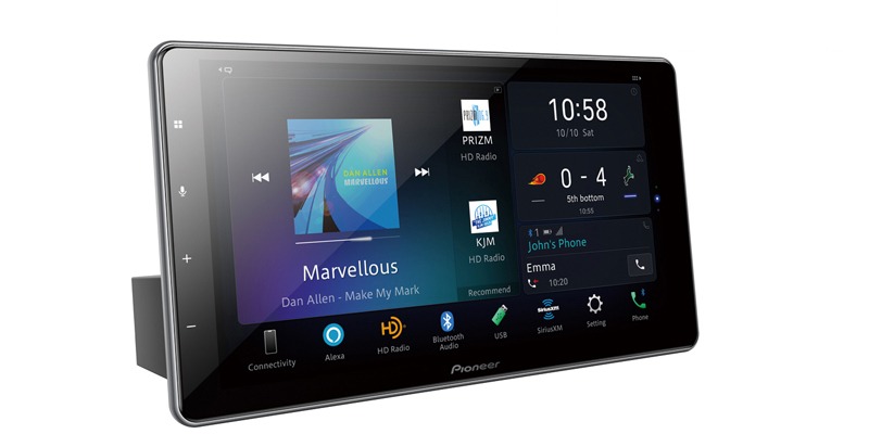 DMH-WT7600NEX - PIONEER ESTEREO DE PANTALLA FLOTANTE 9" CARPLAY ANDROID AUTO INALAMBRICO
