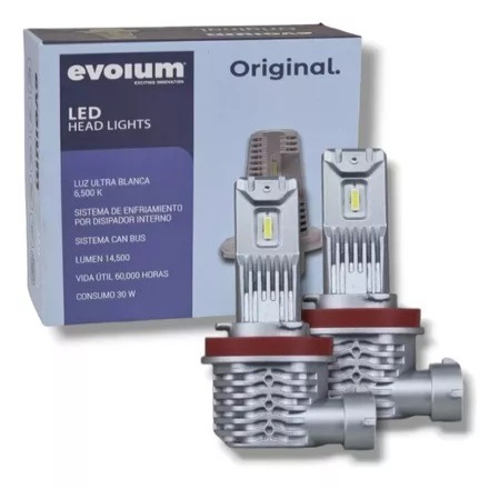 X9H11 - EVOLUM LED H11 ORIGINAL 14500 LM 6500K CHIP CSP CANBUS