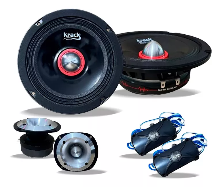 KM-654FNX - KRACK PAR DE MEDIOS 6.5" FNX 300W MAX 4 OHMS 96dB