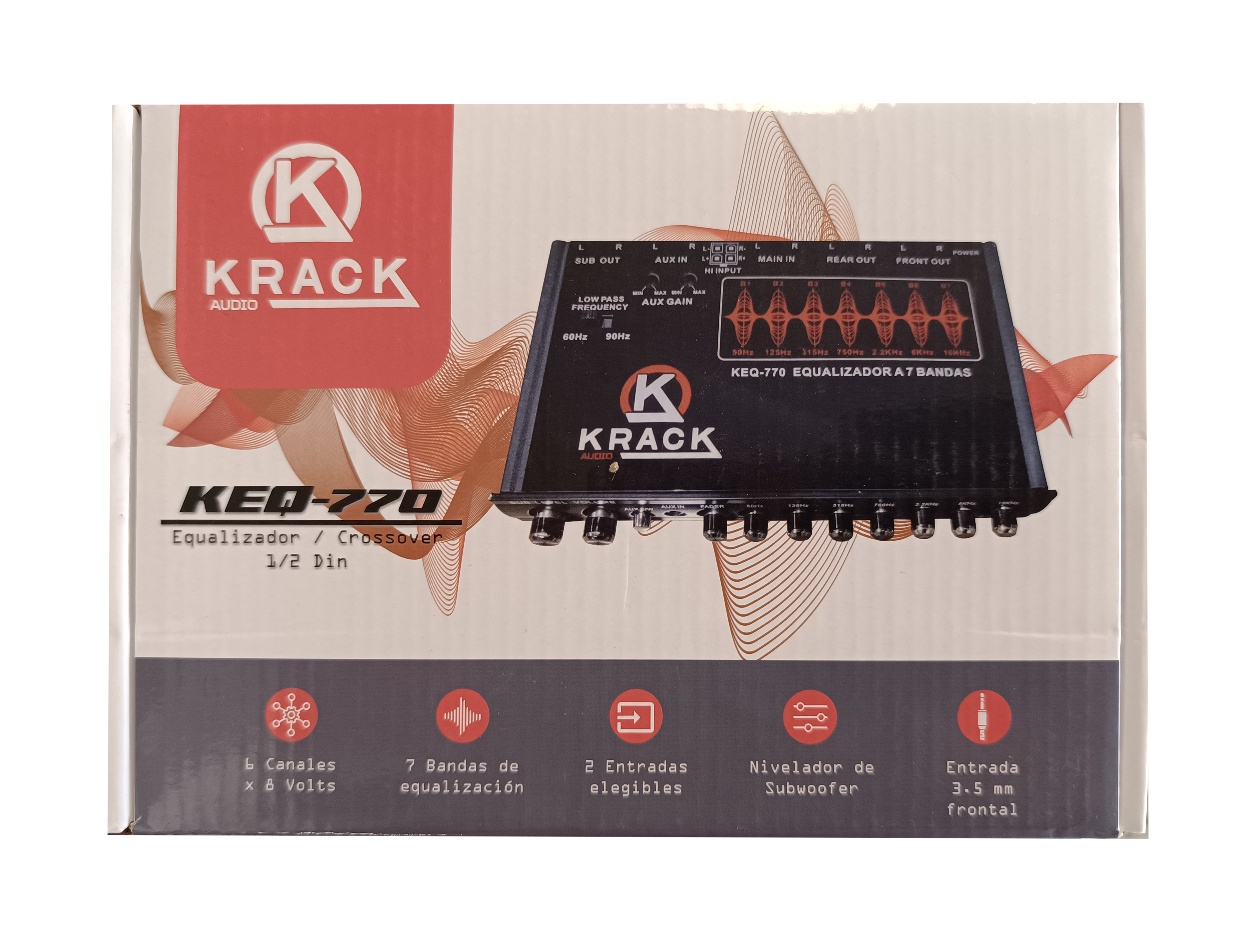 KEQ-770 - KRACK EQUALIZADOR 7 BANDAS