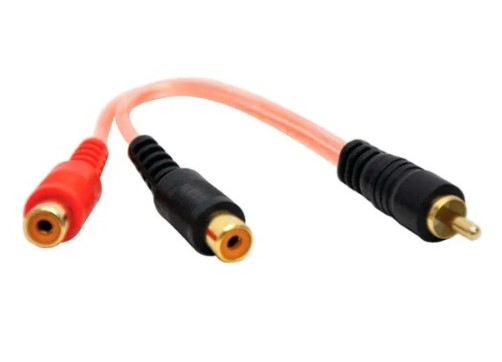 SXY2M - DB LINK RCA 2 MACHOS 1 HEMBRA CHAPADO EN ORO