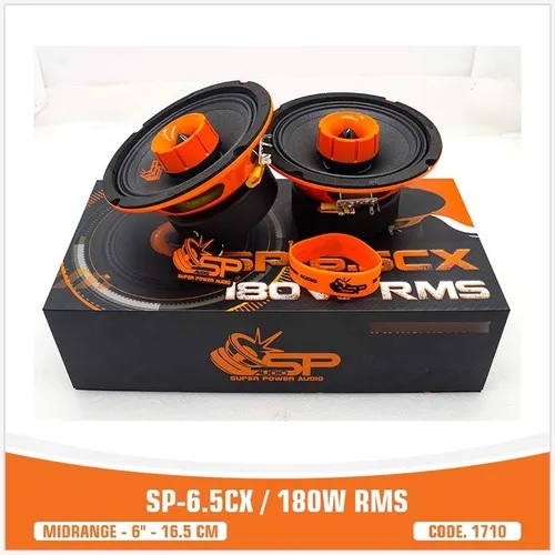 SP-6.5CMCX - SP AUDIO PAR DE MEDIOS RANGOS CON DRIVER 6" 360W MAX 180W RMS
