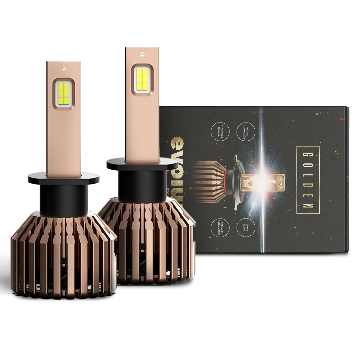 P21H3 - EVOLUM LED H3 GOLDEN 22000 LM CHIP CSP CANBUS
