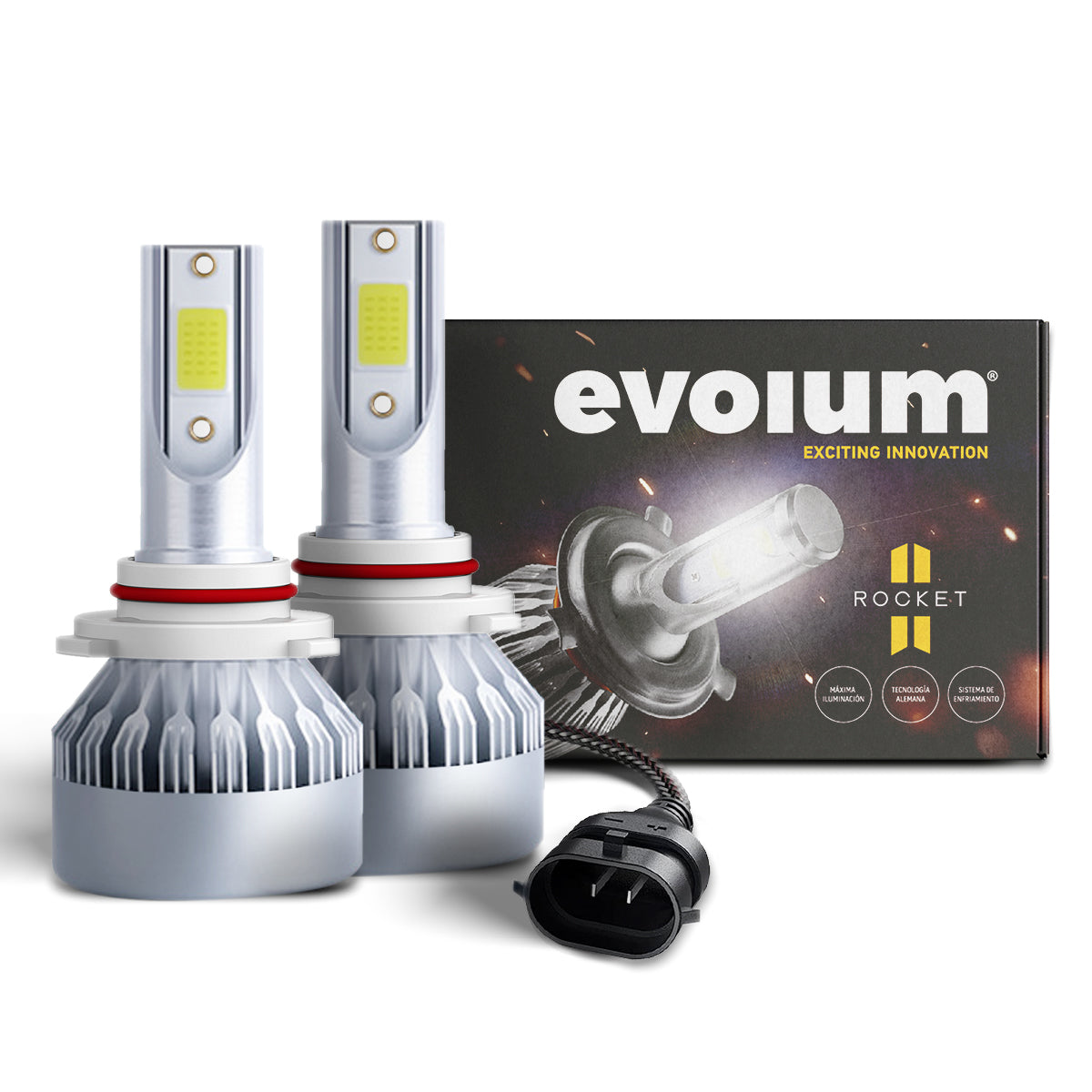 R19005 - EVOLUM LED 9005 ROCKET 8500 LM 6500K CHIP COB CANBUS