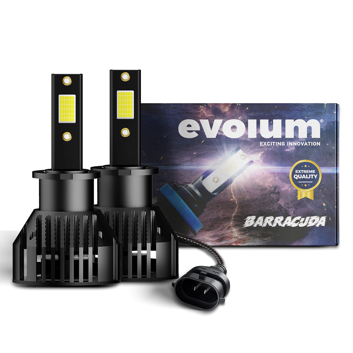 B5H3 - EVOLUM LED H3 BARRACUDA 11000 LM 6500K CHIP COB CANBUS