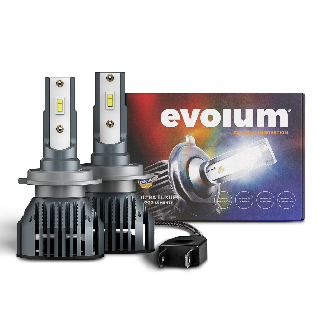 C19H7 - EVOLUM LED H7 LUXURY 14000 LM 6500K CHIP CSP CANBUS