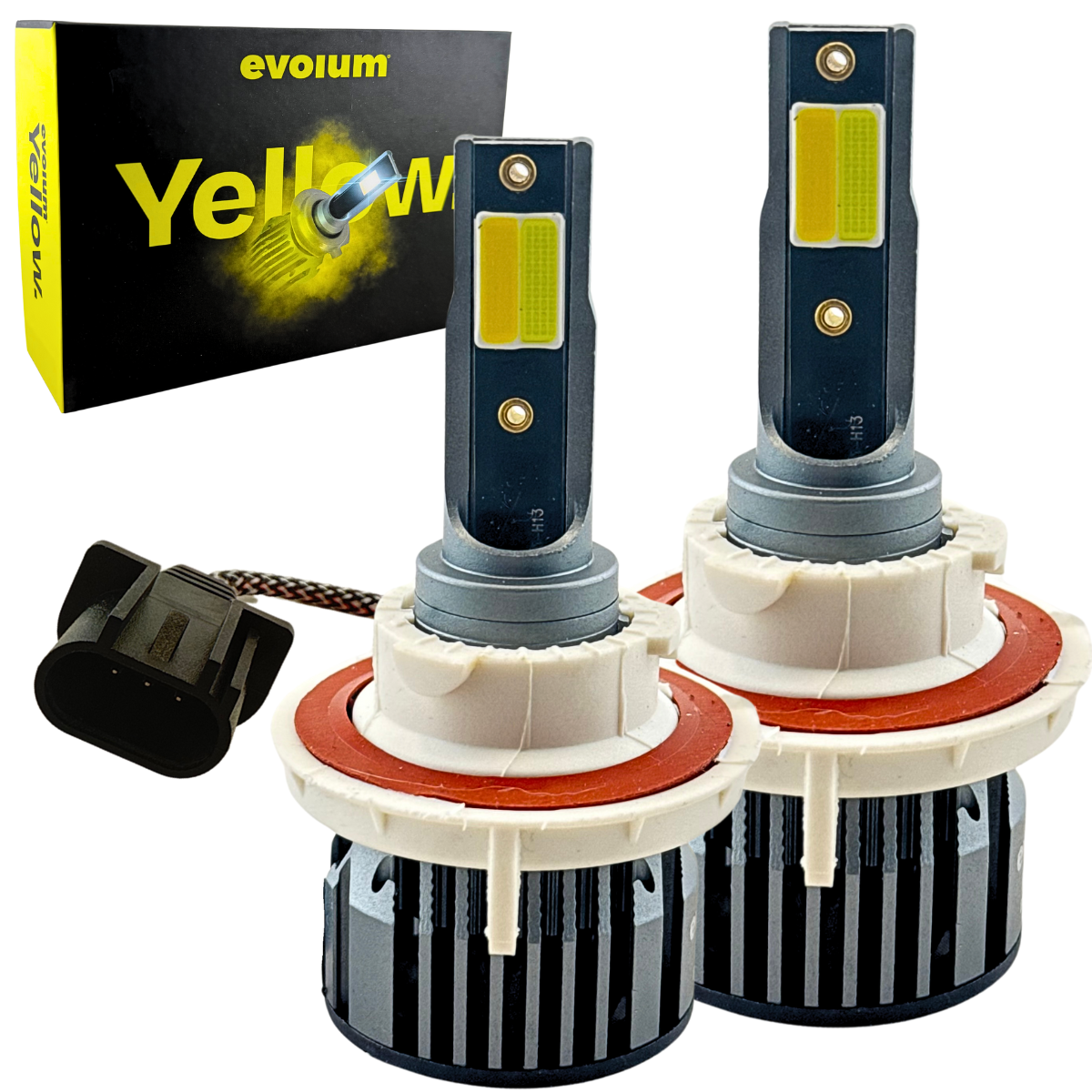 YELLOWH13 - EVOLUM YELLOW 2 CARAS 11000 LUMENES H13