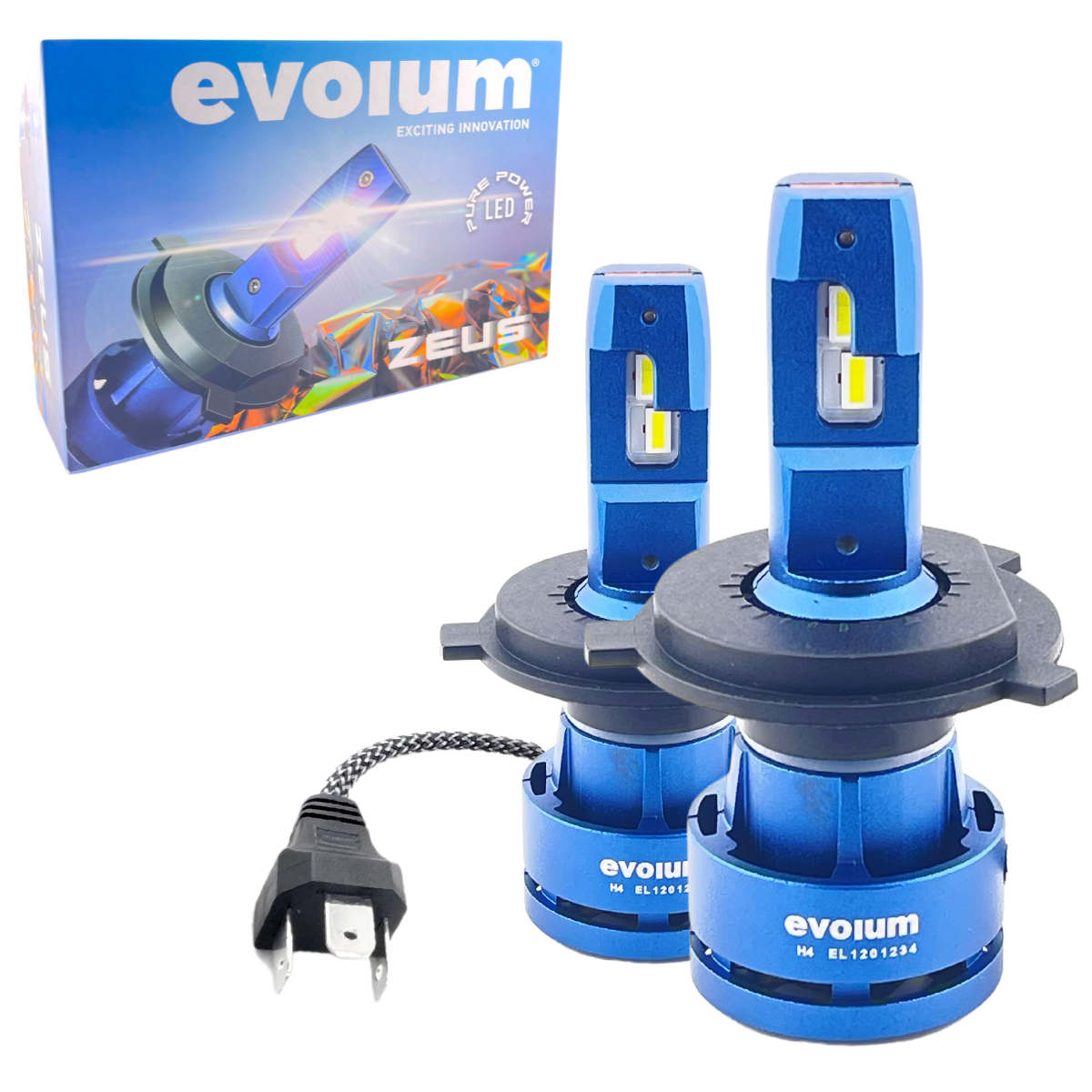 M21H4 - EVOLUM LED H4 ZEUS 14000 LM CHIP CSP CANBUS