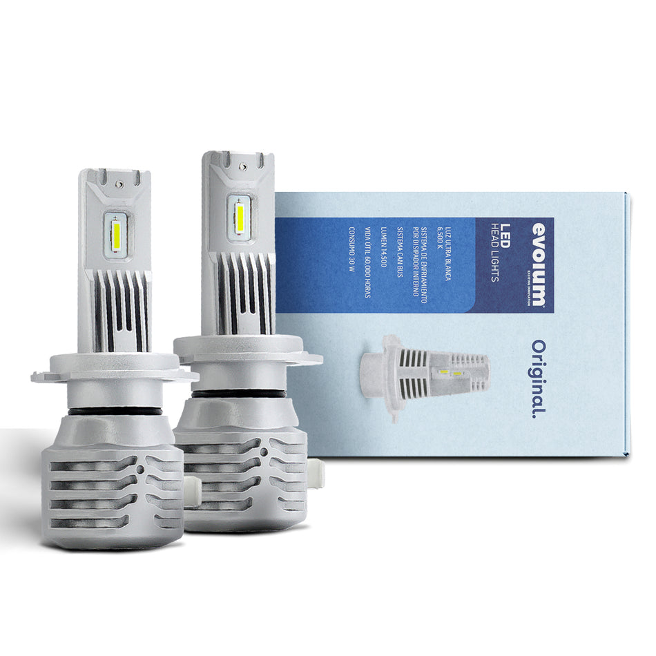 X9H7 - EVOLUM LED H7 ORIGINAL 14500 LM 6500K CHIP CSP CANBUS